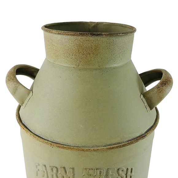 Milk Bucket Planter Floral Base Craft Item Farmhouse Decor Rustic Decor 10" Tall - Picture 8 of 8